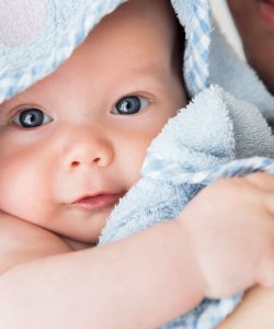 Baby after bath